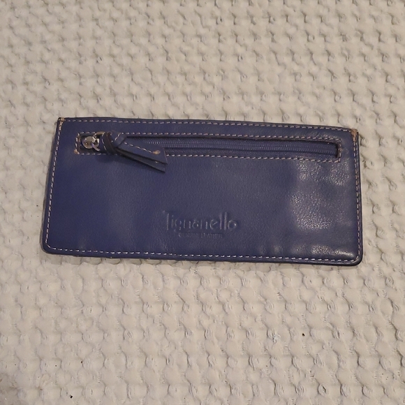 Tignanello Blue Leather Wallet (30) - Picture 1 of 4
